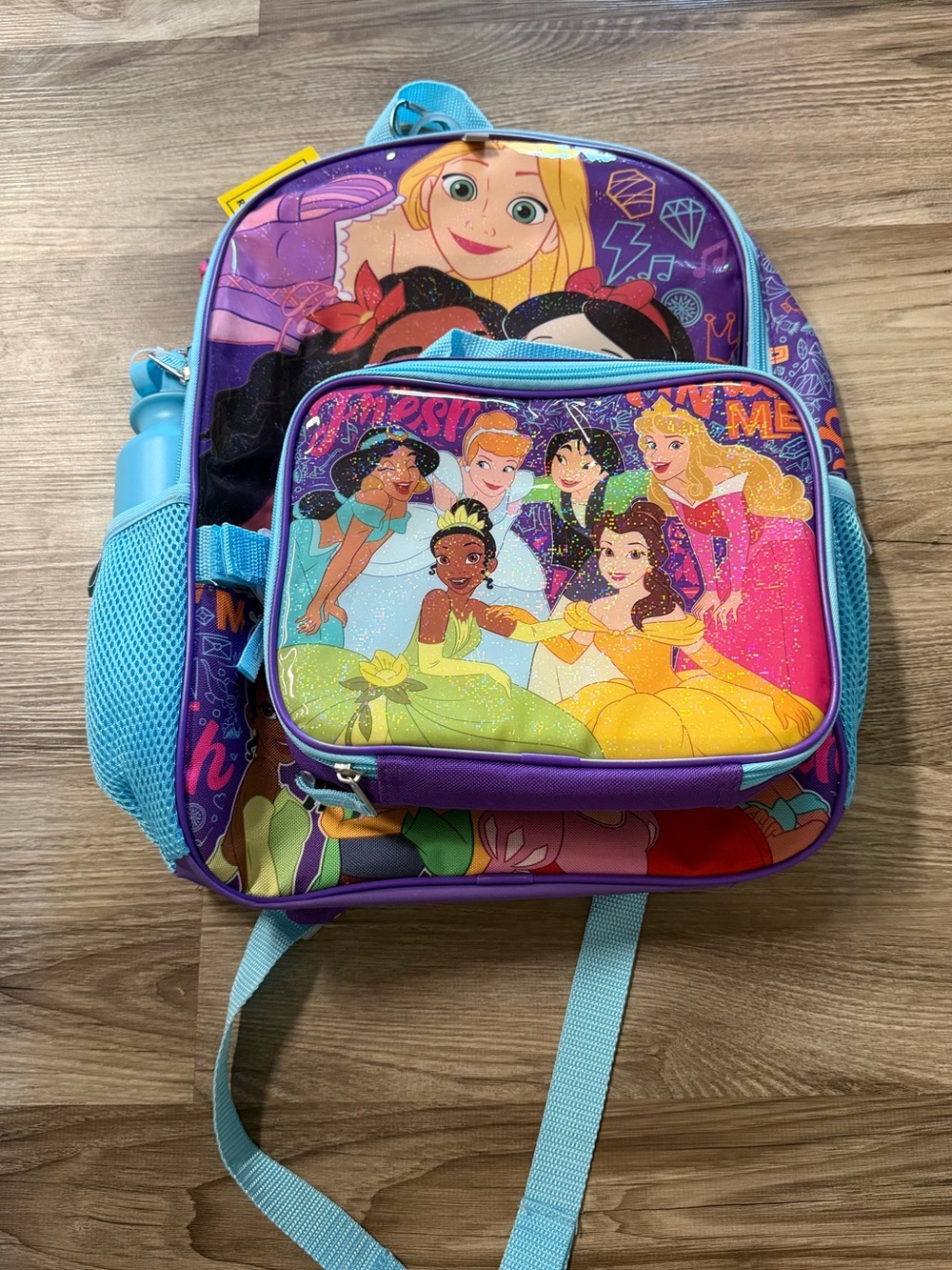 Kids Princess Backpack - Purple & Light Blue